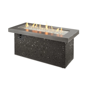 Outdoor GreatRoom Key Largo Linear Gas Fire Pit Table-