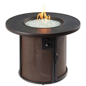 Outdoor GreatRoom Stonefire Round Gas Fire Pit Table-