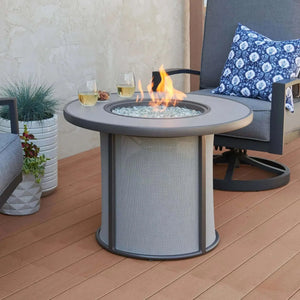 Outdoor GreatRoom Stonefire Round Gas Fire Pit Table-