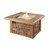 Outdoor GreatRoom Sierra Square Gas Fire Pit Table-Liquid Propane