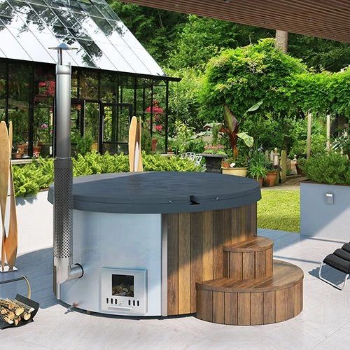 SaunaLife Model S4B/S4N Wood-Fired Hot Tub