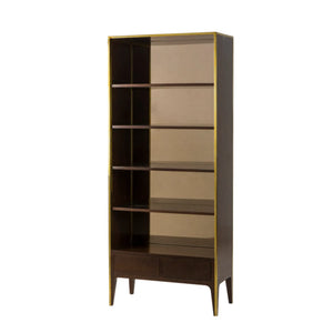 Sonder Living Silhouette Bookcase - Smoked Eucalyptus