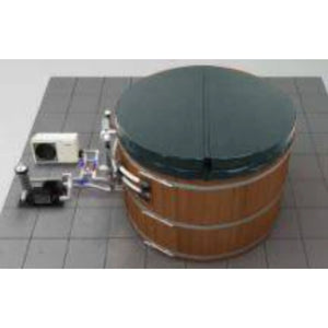 Fluid Float Colonial Cedar Hot Tub