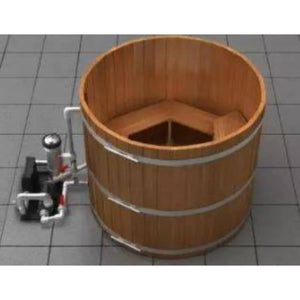 Fluid Float Colonial Cedar Hot Tub