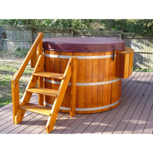 Fluid Float Colonial Cedar Hot Tub