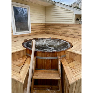 Fluid Float Colonial Cedar Hot Tub