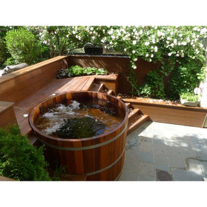 Fluid Float Colonial Cedar Hot Tub