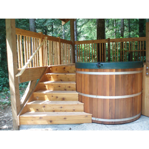 Fluid Float Colonial Cedar Hot Tub