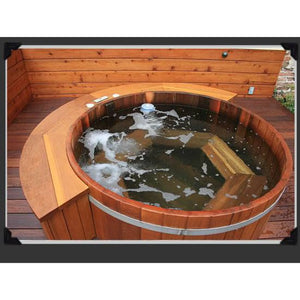 Fluid Float Colonial Cedar Hot Tub