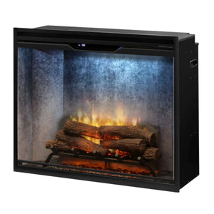 Dimplex Revillusion 36" Portrait Built-In Firebox with Front Glass and Plug Kit