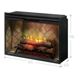 Dimplex Revillusion Built-In Firebox with Front Glass and Plug Kit