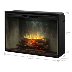 Dimplex Revillusion Built-In Firebox with Front Glass and Plug Kit