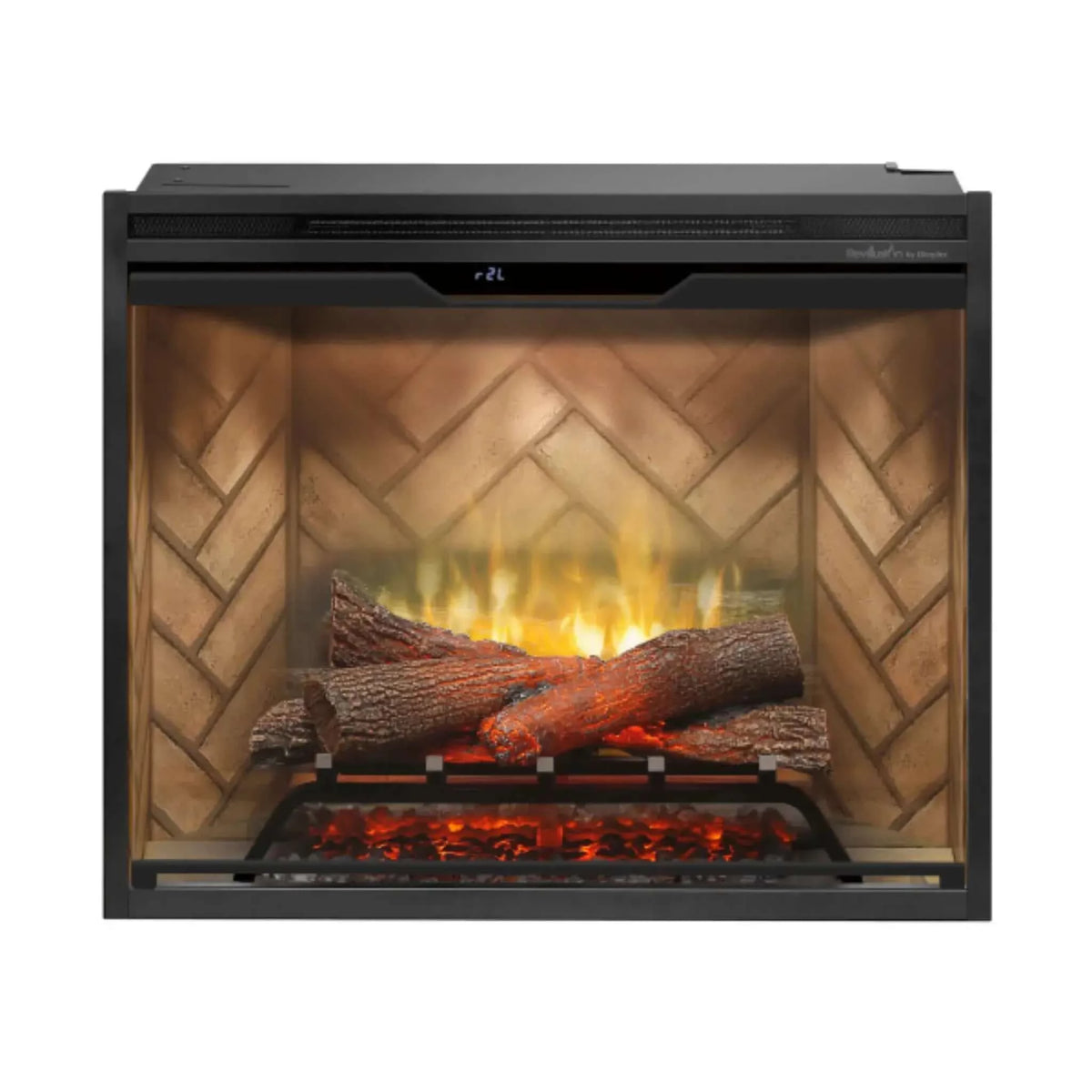 Dimplex Revillusion Built-In Firebox with Front Glass and Plug Kit