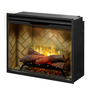 Dimplex Revillusion Built-In Firebox with Front Glass and Plug Kit