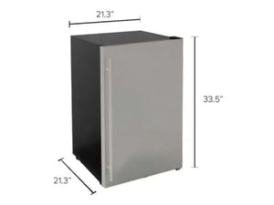 Summerset 22" 4.1c Deluxe Outdoor Approved Fridge w/ Upgraded SS Door & Handle