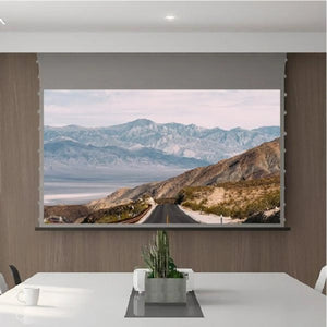 VIVIDSTORM Slimline Motorized Tension 3D Obsidian Long Throw ALR Projector Screen