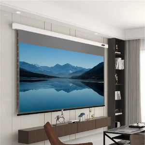 VIVIDSTORM Slimline Motorized Tension 3D Obsidian Long Throw ALR Projector Screen