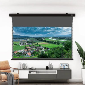 VIVIDSTORM Slimline Motorized Tension 3D Obsidian Long Throw ALR Projector Screen