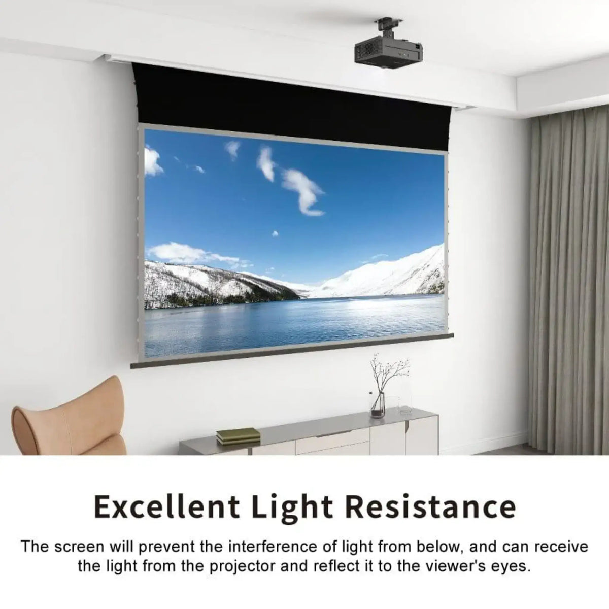 VIVIDSTORM PRO A Slimline Motorized Tension UST ALR Projector Screen