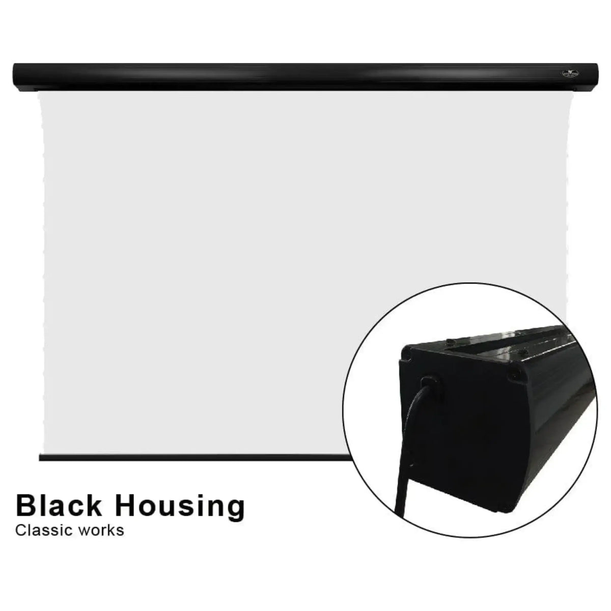 VIVIDSTORM White Cinema Slimline Motorized Tension Projector Screen