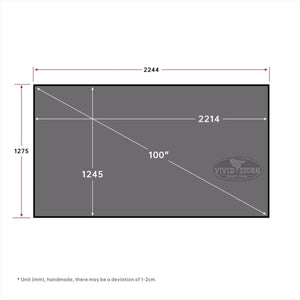 VIVIDSTORM CineVision Pro Fixed Frame UST ALR Projector Screen