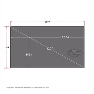 VIVIDSTORM CineVision Pro Fixed Frame UST ALR Projector Screen