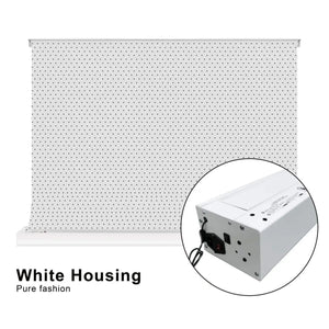 VIVIDSTORM S White Cinema Perforated Motorized Tension Floor Rising Projector Screen