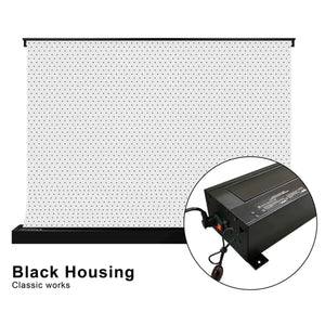 VIVIDSTORM S White Cinema Perforated Motorized Tension Floor Rising Projector Screen