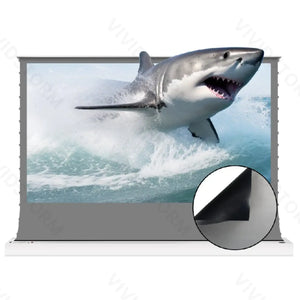 VIVIDSTORM TITAN Motorized Tension Floor Rising Projector Screen-Giant Size Screen 160inch To 200inch