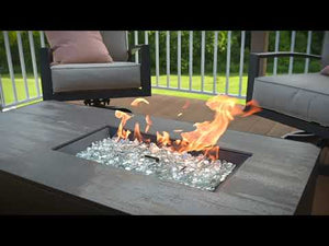 Outdoor GreatRoom Kinney Rectangular Gas Fire Pit Table