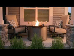 Outdoor GreatRoom Edison Round Gas Fire Pit Table