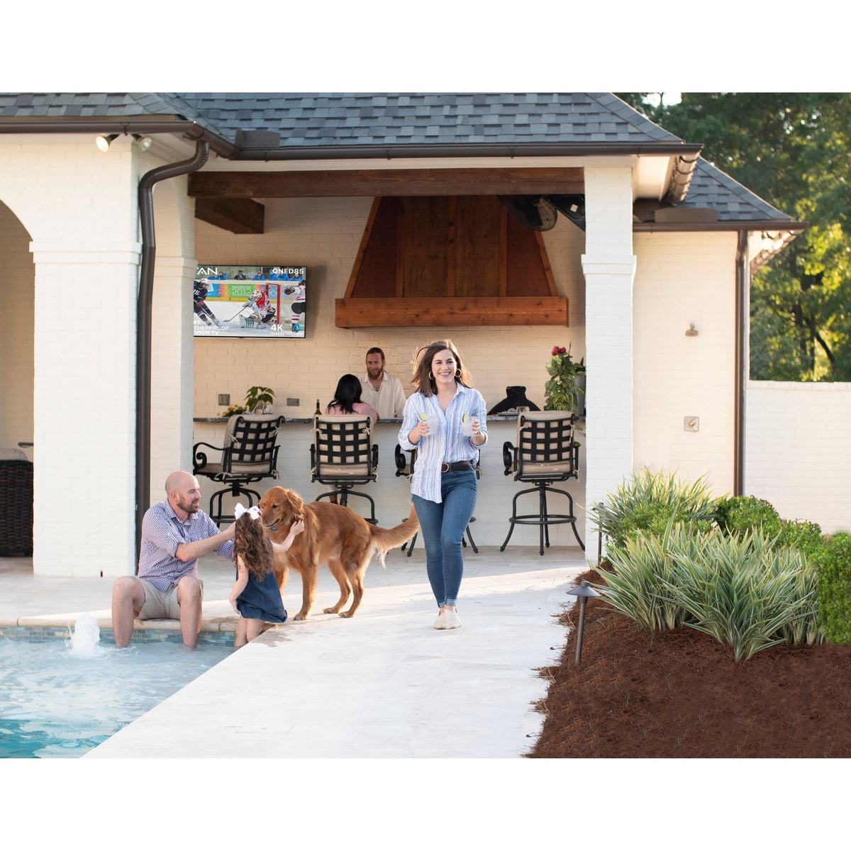 Titan Weatherproof Outdoor TV Full Sun L-200 QNED 4K Smart TV powered by LG WebOS