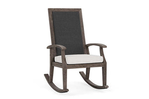 Lloyd Flanders Frontier High Back Porch Rocker Charcoal