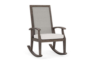 Lloyd Flanders Frontier High Back Porch Rocker Platinum