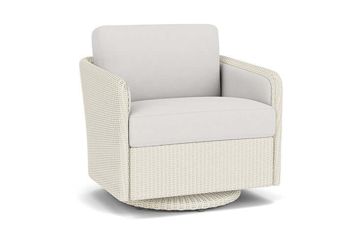 Lloyd Flanders Visions Swivel Glider Lounge Chair Ivory