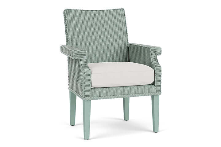 Lloyd Flanders Hamptons Dining Armchair Sea Glass