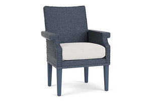 Lloyd Flanders Hamptons Dining Armchair Denim Blue