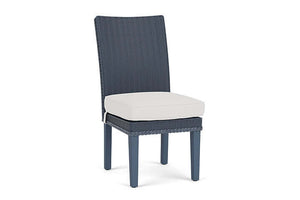 Lloyd Flanders Hamptons Armless Dining Chair Denim Blue