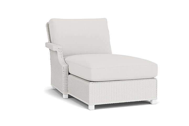 Lloyd Flanders Hamptons Right Arm Chaise Matte White