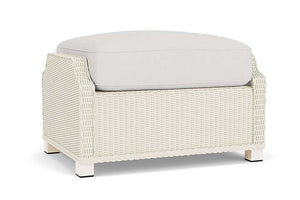 Lloyd Flanders Hamptons Ottoman Ivory