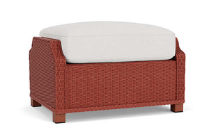 Lloyd Flanders Hamptons Ottoman Terracotta