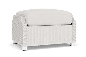 Lloyd Flanders Hamptons Ottoman Matte White