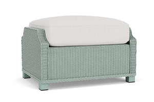 Lloyd Flanders Hamptons Ottoman Sea Glass