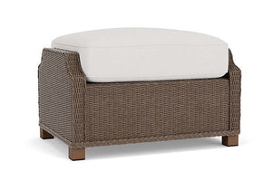 Lloyd Flanders Hamptons Ottoman Bark