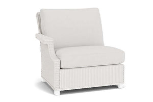 Lloyd Flanders Hamptons Right Arm Sectional White