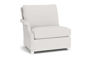 Lloyd Flanders Hamptons Right Arm Sectional Matte White