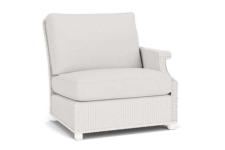 Lloyd Flanders Hamptons Left Arm Sectional White