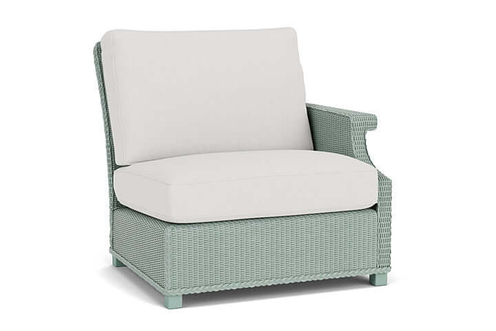 Lloyd Flanders Hamptons Left Arm Sectional Sea Glass