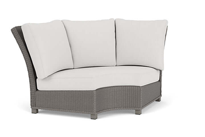 Lloyd Flanders Hamptons Wedge Corner Sectional Pewter