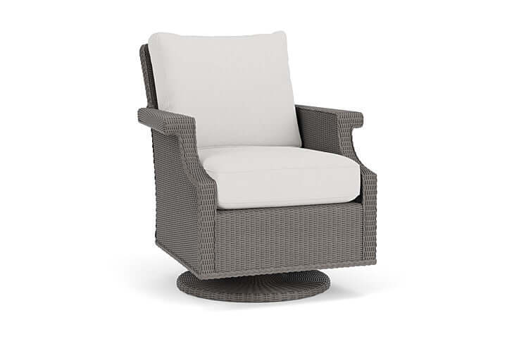 Lloyd Flanders Hamptons Swivel Rocker Lounge Chair Pewter